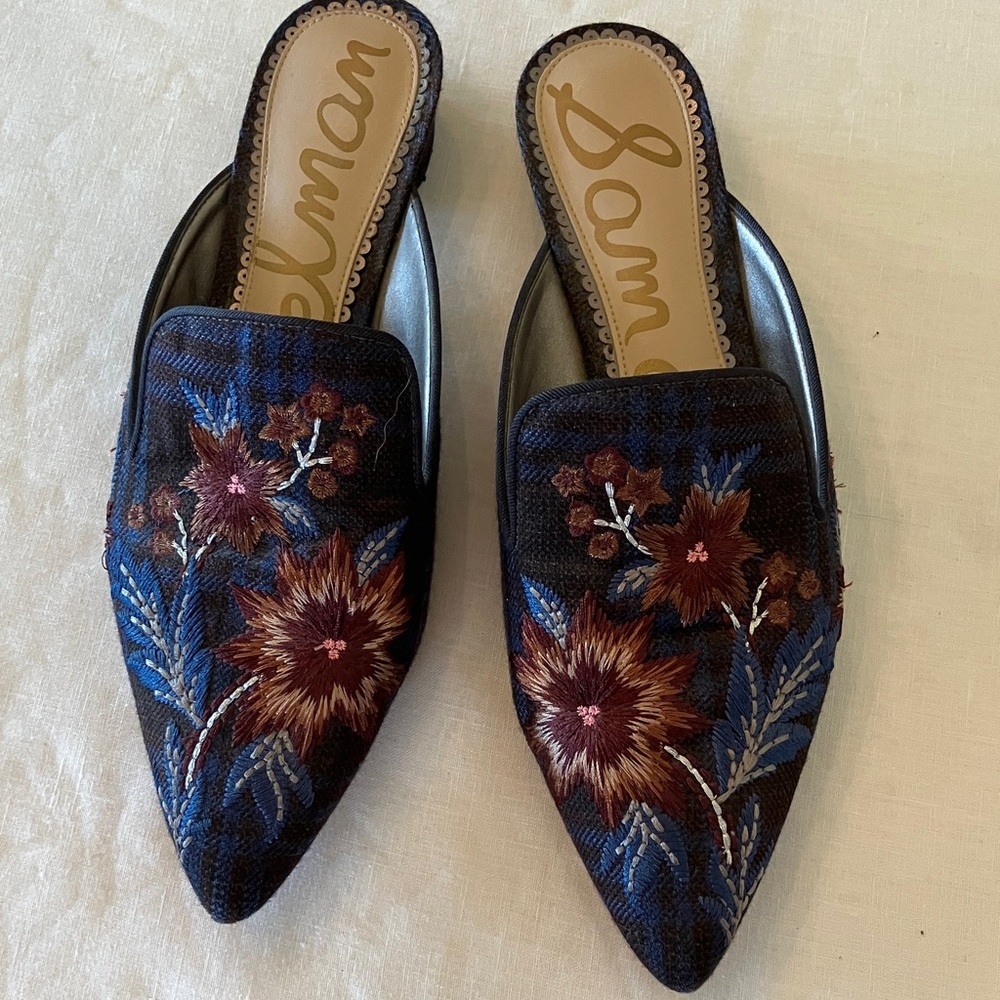 Sam Edelman Embroidered Flats - Picture 2 of 5